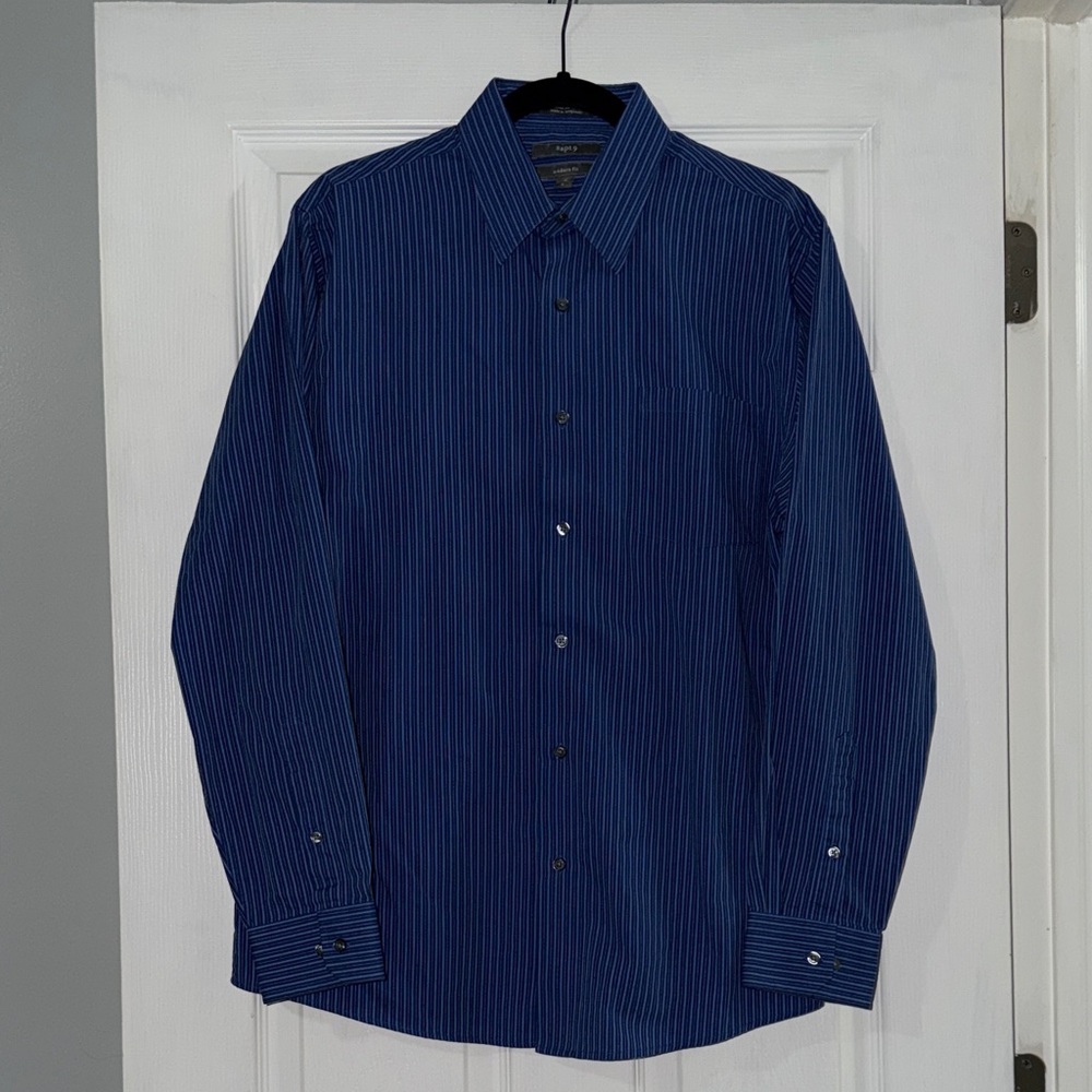 Apt 9 Men's Blue Striped Shirt